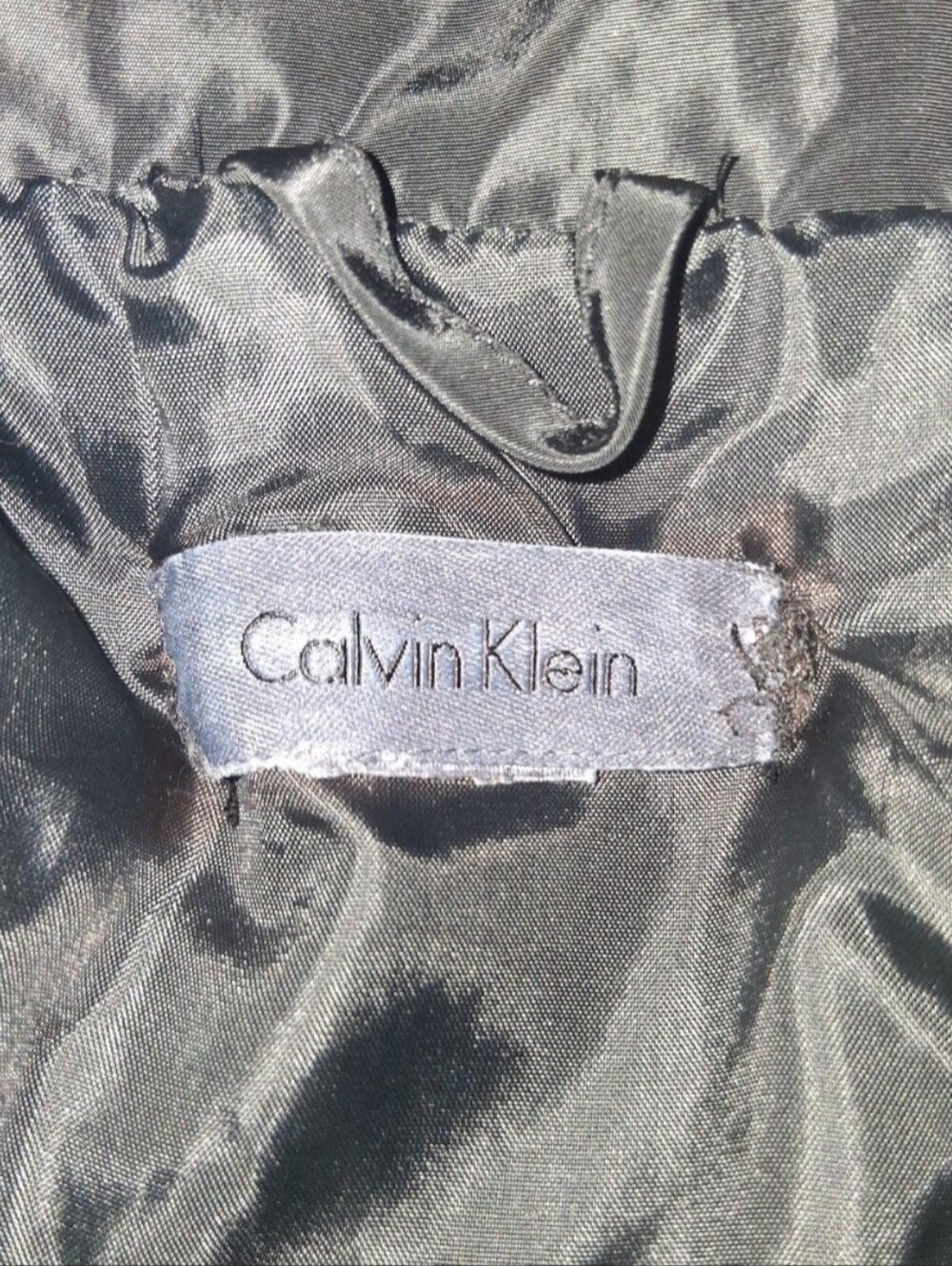 S | black calvin klein puffy bubble zip-up vest - Picture 2 of 3